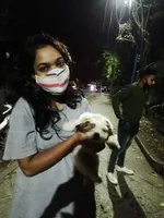 Happy family — Priya & Dev, adopted a Shih-Tzu